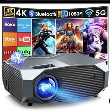 Netflix Officiellement Prime Video YouTube Smart Projecteur avec WiFi Yowhick DP03