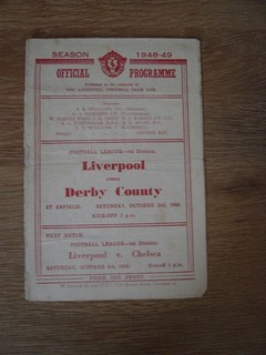 1948/49 LIVERPOOL v DERBY COUNTY