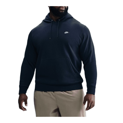メンズウェア OBSIDIAN FLEECE HOODIE PULLOVER Nike Golf Pullover - NSW Knitted Club Fleece Hoodie - Obsidian FA25