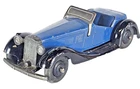 Dinky Toys 38e Armstrong Siddeley Coupe Blue Black Vintage Die-cast Car Unboxed.
