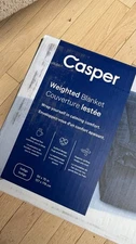 Casper Sleep Weighted Blanket 15 LBS Blue indigo 50x70 in