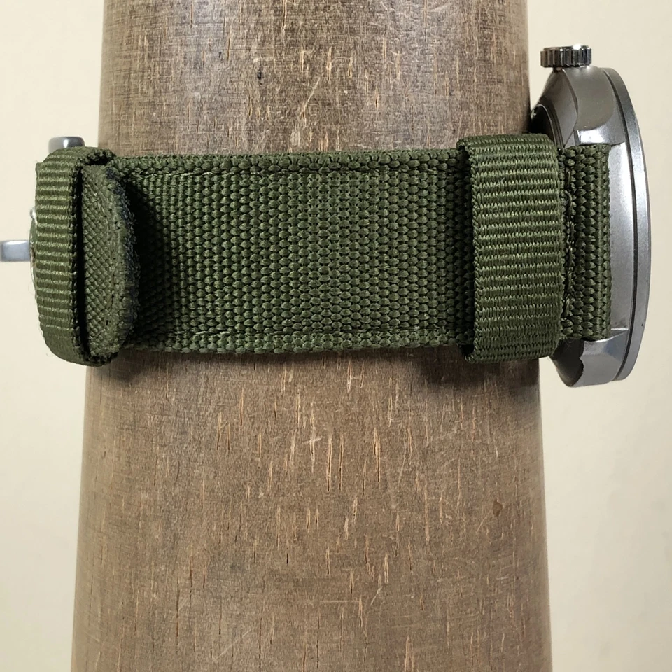 Infantry MDC Men Military Date Green Nylon Strap Quartz Analog 40mm Watch 7 1/2" - image 3 of 4