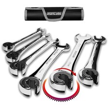 Chrome Vanadium Steel Open-end Ratchet Set 10-17mm Chrome Vanadium Steel Open-end Ratchet Set 10-17mm