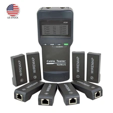 NOYAFA NF-8108M RJ45 NetWork Lan Cable Tester Wire Length Tester 8 Remote Units