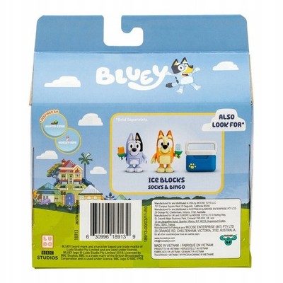 Bluey Ice Blocks Set: 2 Figuren mit Kühltasche