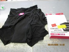Hanes Women's Cotton Boxer Briefs 2-Pack Super Period Protection Black Size 6/M