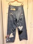 Free People Piece Of My Heart Crazy Good Luck Barrel Jeans Patchwork 27 — photo 9