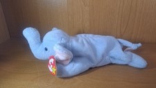 1995 TY Beanie Babies Peanut w/ Tag Plush Animal PE Pellets Vintage Toy