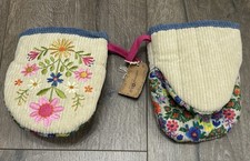 Natural Life Embroidered Mini Oven Mitts Set ...