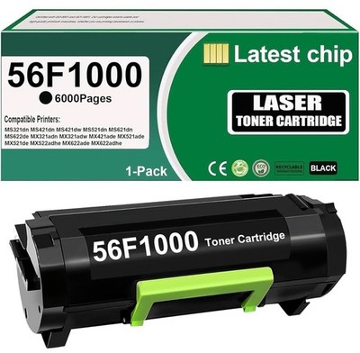 56F1000 Toner Cartridge for Lexmark MS421 MS521 MS621 MS622 MS321 MX321 MX421