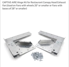 CAPTIVE-AIRE Hinge Kit for Restaurant Canopy Hood Exhaust Fan