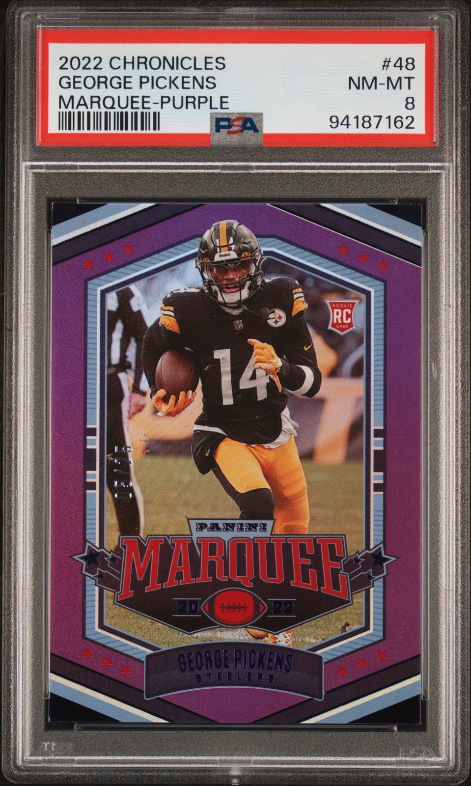 George Pickens Panini Chronicles Marquee #48 Purple