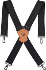Heavy Duty 2-Inch Wide Work Suspenders for Men - Adjustable, Durable, Comfortabl