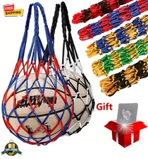 1 pc Thick Woven Basketball Net Bag Durable Nylon Ball Storage Carrier