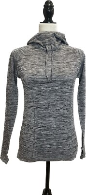 Black Diamond Crux Seamless Hoodie XS/S Gray Shirt Top Light Thumb
