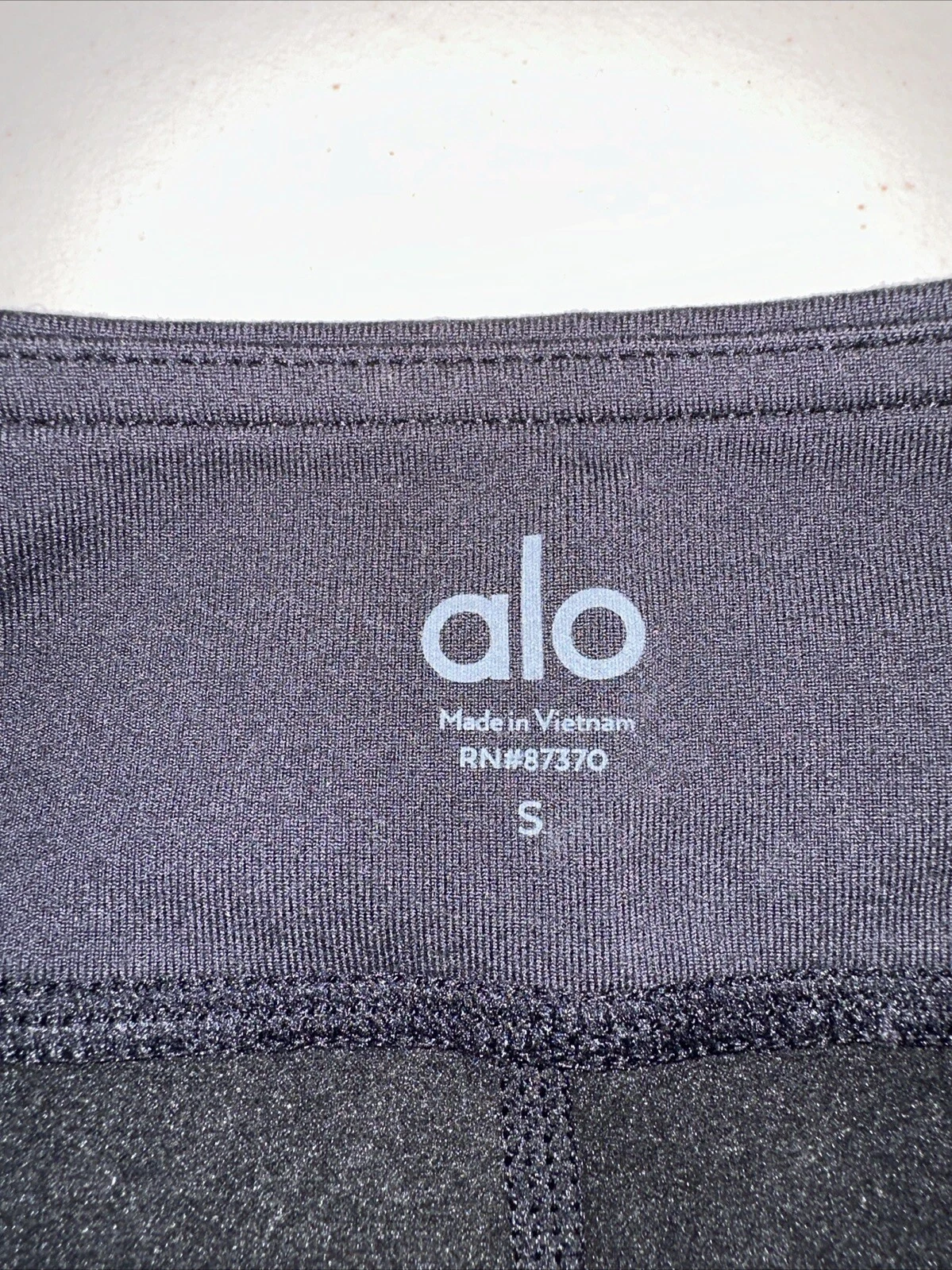 alo-yoga galaxy high waisted iridescent shorts