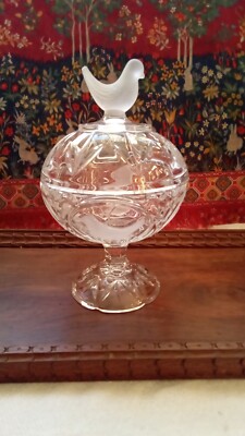 Arques Crystal Candy Box Modell Les Passereaux Oiseaux mattiert 