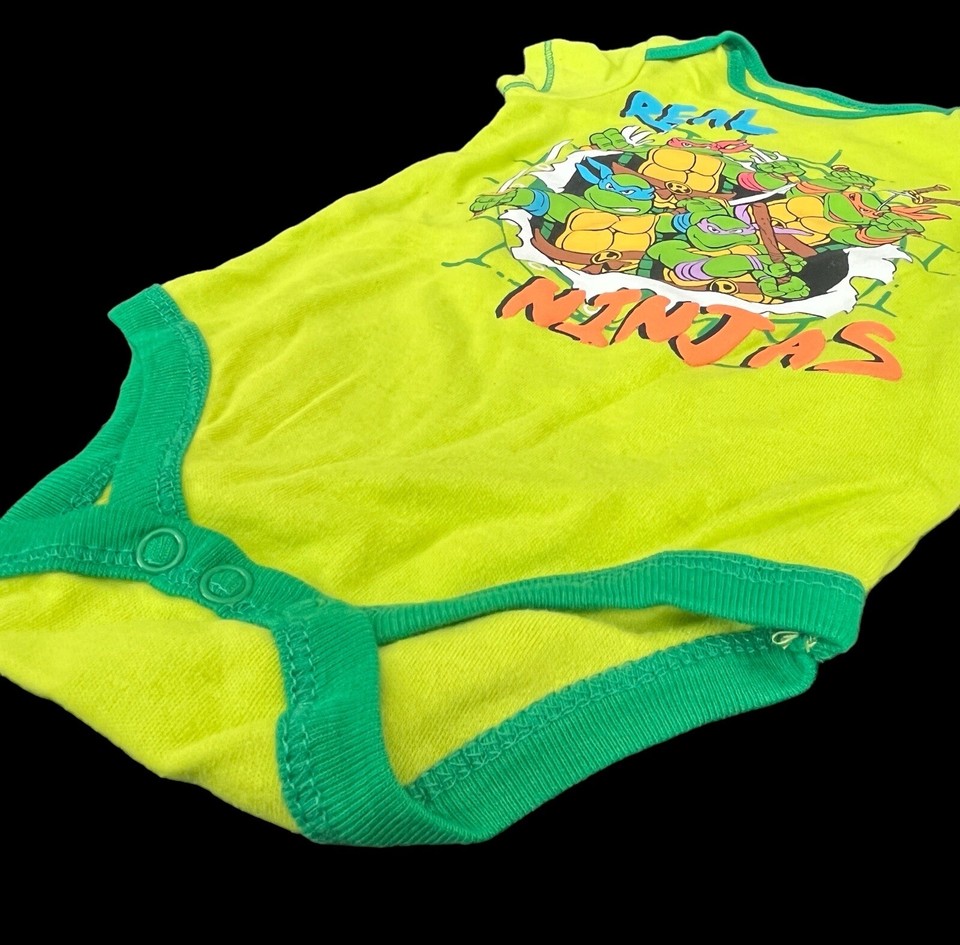 NEW! Newborn Tmnt Teenage Mutant Ninja Turtles OnePiece Baby Size 03