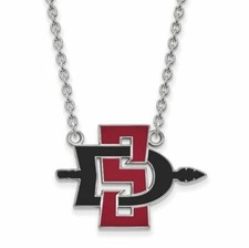 SS San Diego State University Large Pendant w/Necklace