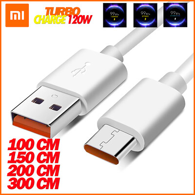 Original Xiaomi Mi, Redmi Note, Poco Hyper TurboCharge Schnellladekabel 6A 120W