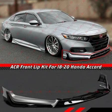 For 2018-20 Honda Accord Lunar Silver Metallic ACR Front Bumper Splitter Lip Kit