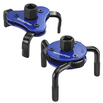 WORKPRO 2Pack Universal Oil Filter Wrench Adjustable Oil Filter Removal Tool Set