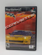 Corvette Evolution GT (Sony PlayStation 2, 2006) PS2 W/MANUAL, WATERDAMAGE COVER