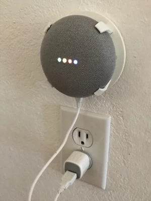 SturdyGrip® Wall Mount / Ceiling Mount for Google Home Mini & Nest Mini (White)