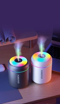 180ML USB Mini Air Humidifier Aroma Diffuser with LED Lights for Home & Car