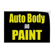 Decal Stickers Auto Body And Paint Car Body Shop Repair Vinyl Store Sign Label