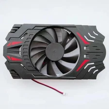 Graphics card radiator fan 12V 0.15A graphics card mute fan 2-pin with heat sink