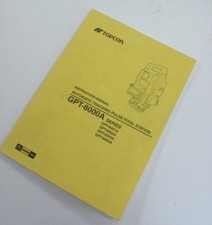 Topcon Istruzioni Manuale Auto Tracciamento Totale Stazione, GPT-8000A Serie Pdf