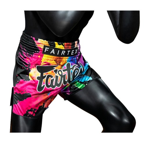 Fairtex Funky Soul Shorts Muay Thai Kick Boxing MMA Black BS1940 XS to 5XL - Picture 4 of 16
