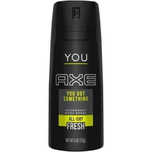 AXE~ You Got Something~ Deodorant Body Spray~ All Day Fresh~ 4 oz cans~ 12 pack