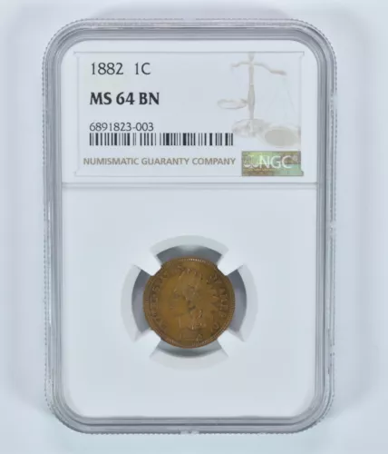 1882 Indian Head Cent MS64 BN NGC *7008