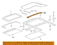 GM OEM 16-19 Cruze Roof Sunroof-Drip Channel 13400248