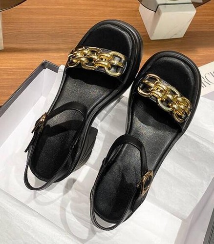 Women Peep Toe Block Heels Buckle Strap Slingback Platform Sandals Sweet Shoes - Picture 5 of 12