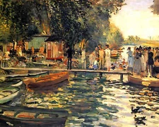 La Grenouillere Painting by Pierre-Auguste Renoir 8x10" Art Print (High Quality)