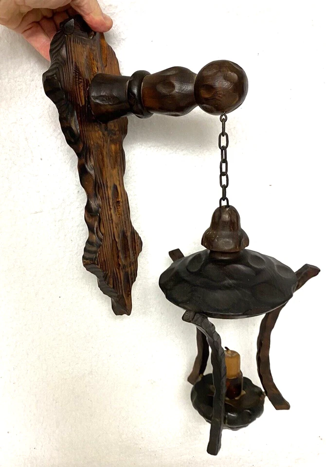 CANDELABRO COLGANTE ESPAÑOL VINTAGE Y GANCHO PARA LLAVES, APLIQUE, ESPAÑA, LINTERNA, REGALO, ¡ORGANIZADOR! Foto 2 de 4