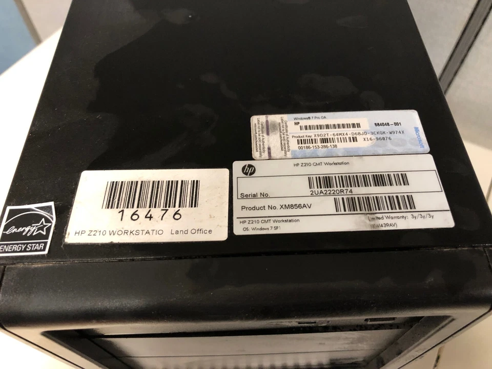 HP Z210 WorkStation Computer Intel core-i7 8GB Ram NO HDD - Image 2 of 4