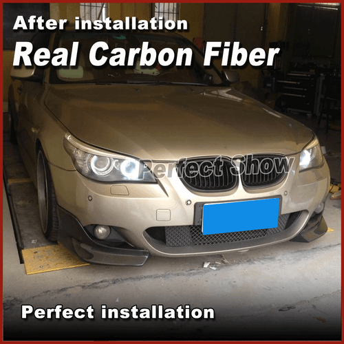 2x Carbon Front Splitter Flaps Ansatz Für BMW 5er E60 M-Paket Stoßstangen 03-09 - Bild 4 von 10