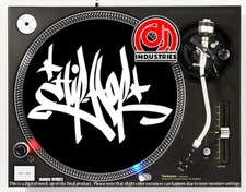 Hip Hop Graffiti - 7"-12" DJ slipmat for LP turntable record player 
