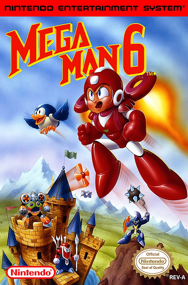 Mega Man 6 Nintendo NES BOX ART 1 2 3 4 5 6 Premium POSTER MADE IN USA -  MMA006 | eBay