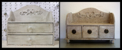 2 x SHABBY CHIC  2 .Wahl Kommode/Regal/Hängeschrank Vintage Landhausstil Holz