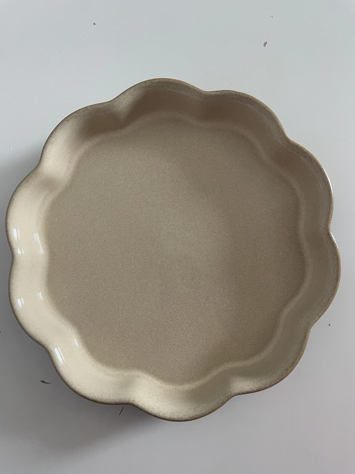 Vintage Denby Bakewell Round Fluted Quiche Flan Pie Oven Dish 25cm
