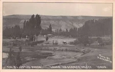 Lower Hagerman Valley Idaho RL Justice Ranch Scenic View Real Photo PC AA83186