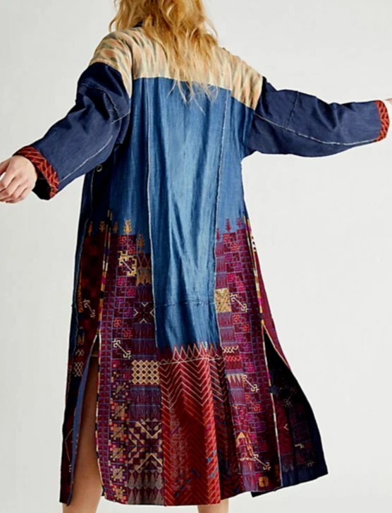 Free People NWT Size Small GORGEOUS Statement Maxi Jacket Duster NEW