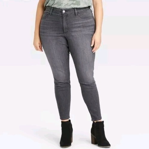 Women's High-Rise Skinny Jeans⁃ Universal Thread Sulphur Size 18W - Picture 9 of 9