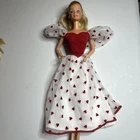 1983 Loving You Barbie Original Jewelry / Dress plus Real Vintage Barbie Shoes