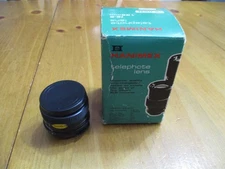 VTG Hanimex Telephote lens 135mm Focal length & Bubimat 35mm/f.28 Camera Lens